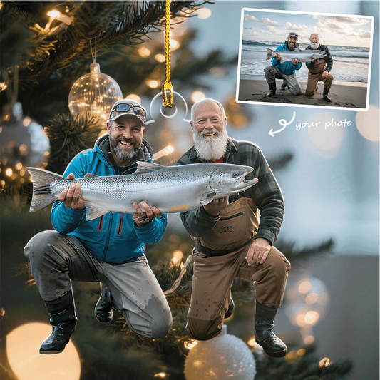 Love Fishing – Personalized Photo Acrylic Ornament