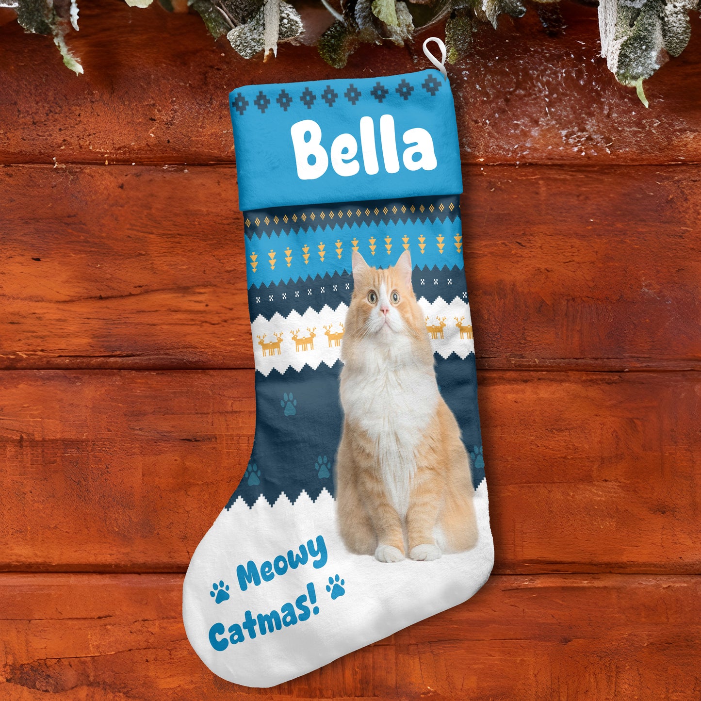 Personalized Pet Photo Merry Christmas Stocking