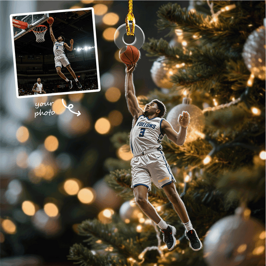 Personalized Photo Acrylic Ornament For Basketball Players