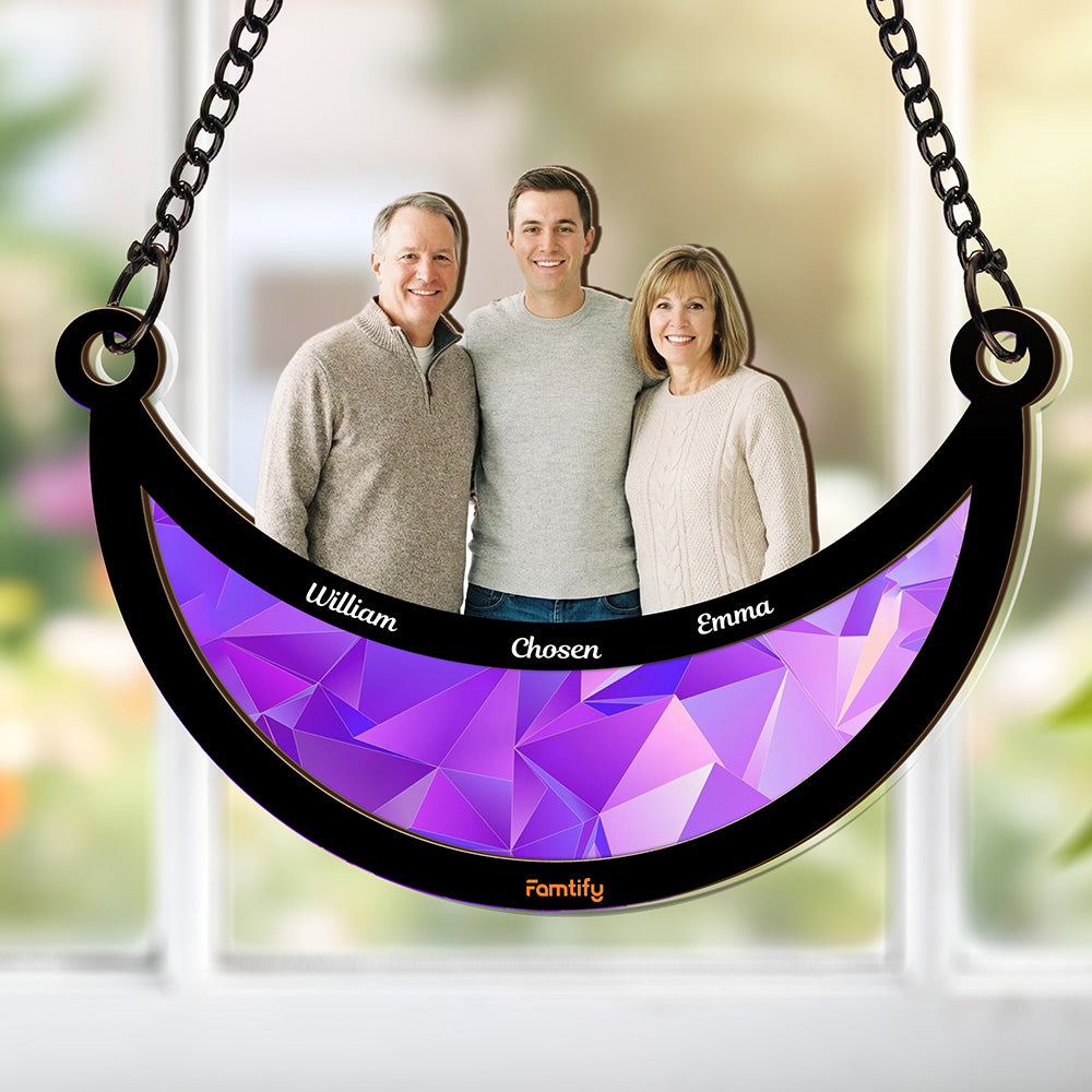 Personalized Photo Acrylic Suncatcher Gift for Mom and Grandma