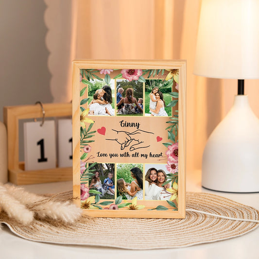 Personalized Photo Frame Light Box for Mom | Mother’s Day & Birthday Gift