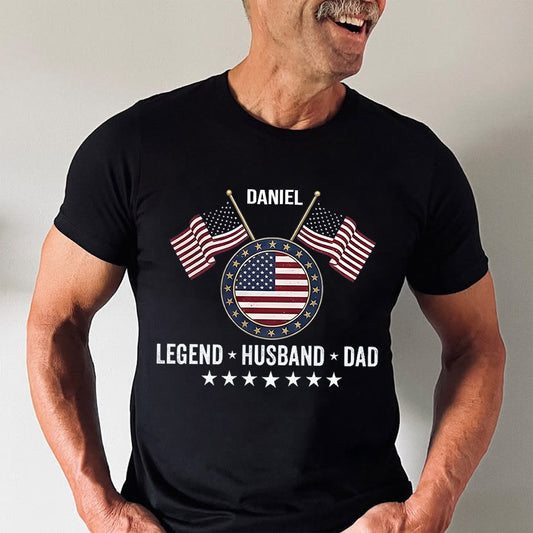 Personalized Legend, Husband, Dad And Grandpa Shirt