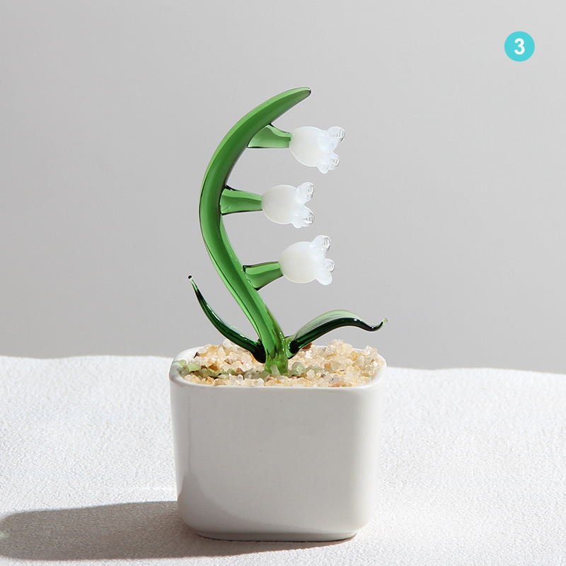 Personalized Hyacinth Glass Pot – Ocean Floral Planter Gift