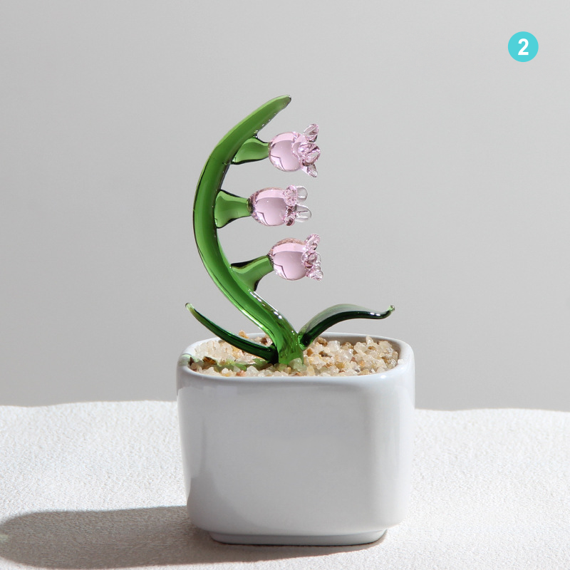 Personalized Hyacinth Glass Pot – Ocean Floral Planter Gift