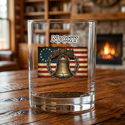 Salute To America 250th Veteran Whiskey Glass Happy America 250 Gifts