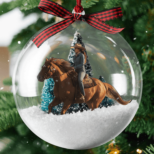 Stallion Personalized Christmas Bauble Ornament