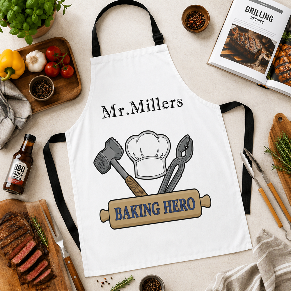 Baking Hero Apron – Funny Baking & Cooking Gift for Dad