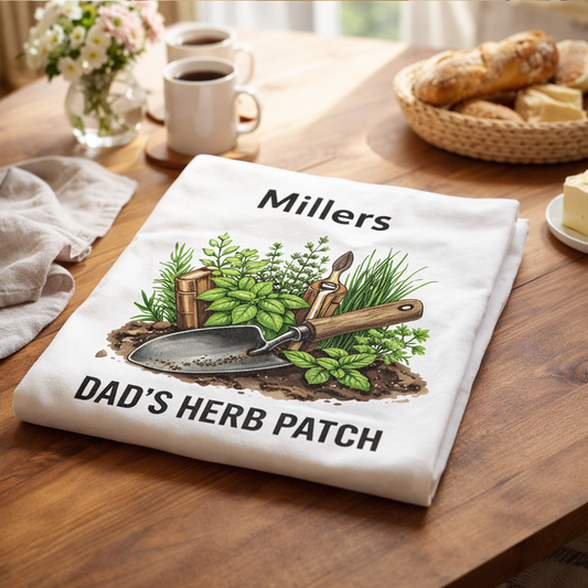 Dad's Herb Patch Apron - Funny Gardening & Cooking Gift for Dad