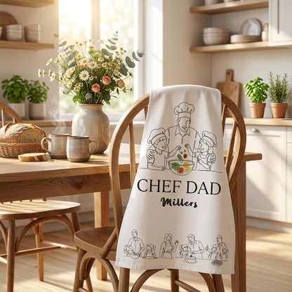 Chef Dad Apron – Funny BBQ Cooking Gift for Father’s Day