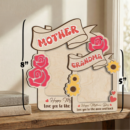 Best Mom Ever Photo Frame – Mother’s Day Gift for Mom & Nana – Personalized Car Visor or Fridge Magnet Frame