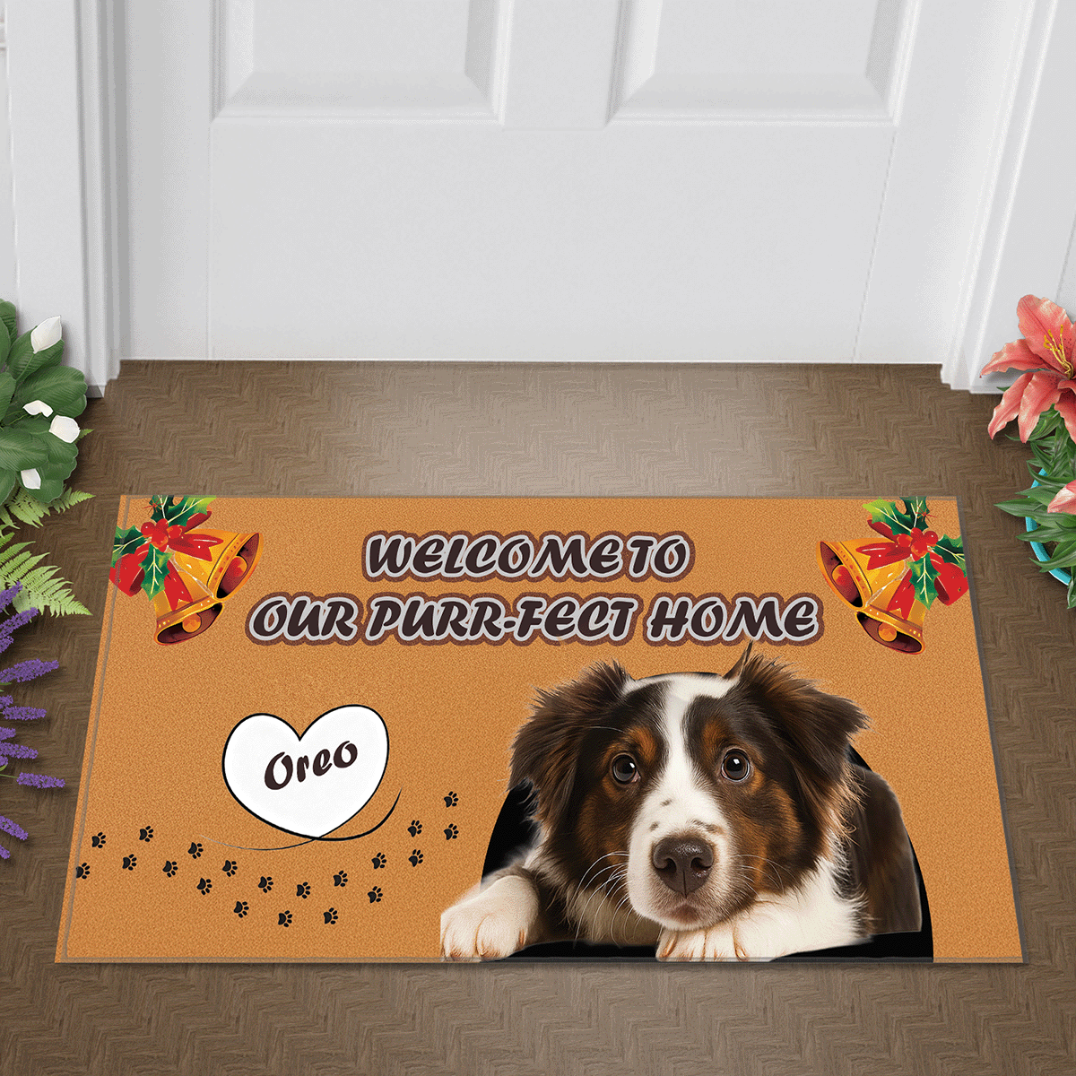 WELCOME TO OUR PURR-FECT HOME - Personalized Decorative Mat