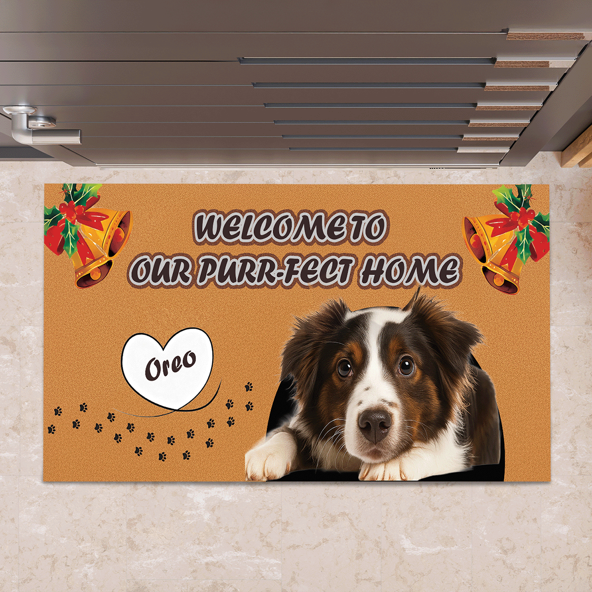 WELCOME TO OUR PURR-FECT HOME - Personalized Decorative Mat