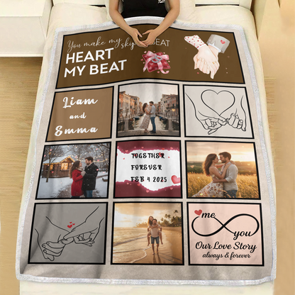 You & Me, We Got This – Encouraging Anniversary or Birthday Gift for Couples – Personalized Blanket