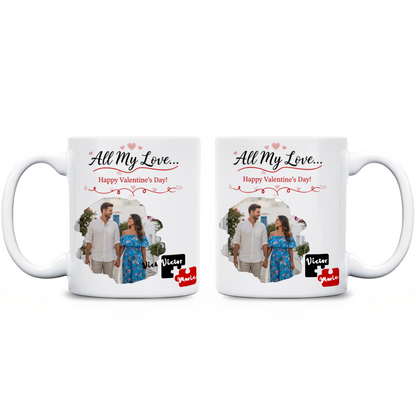You're My Missing Piece Gift For Couples Personalized Mug