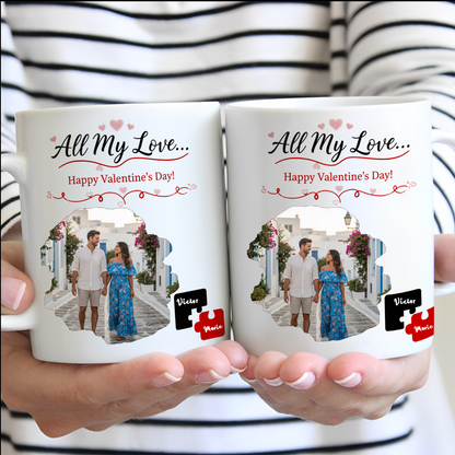 You're My Missing Piece Gift For Couples Personalized Mug