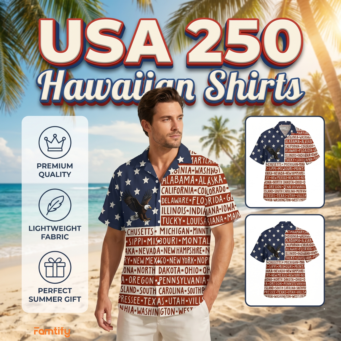 America State Hawaiian Shirt
