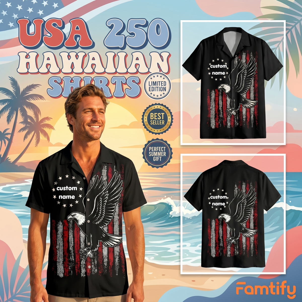 Custom Name We The People Hawaii Shirt
