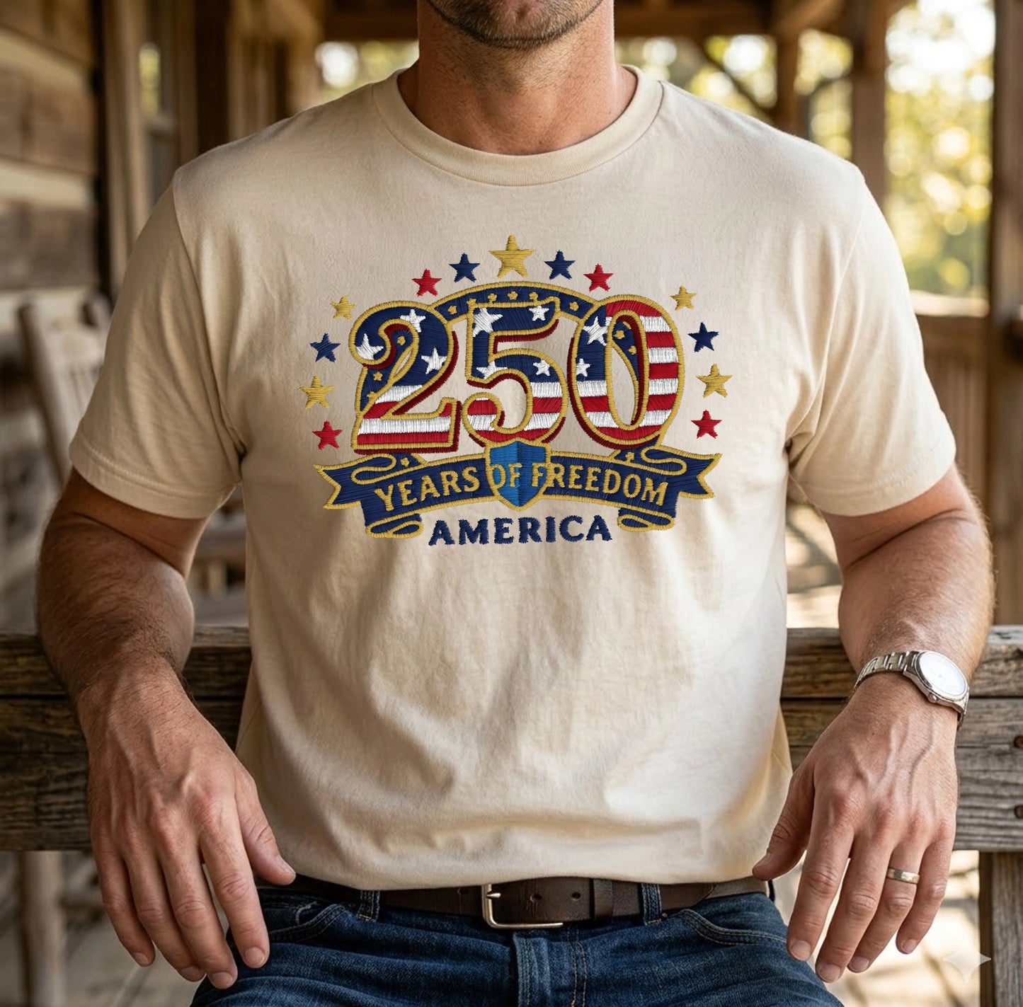 America 250th Anniversary - Patriotic USA T-Shirt Design