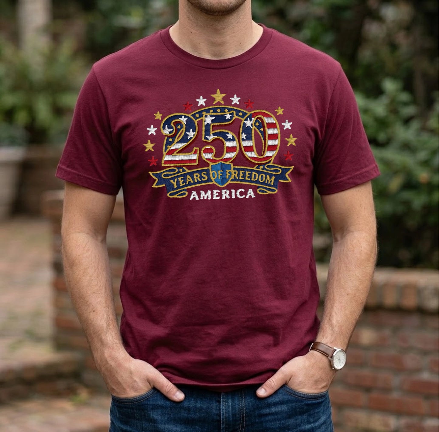 America 250th Anniversary - Patriotic USA T-Shirt Design