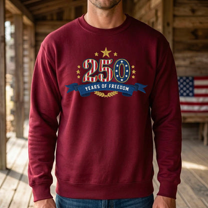 Liberty & Freedom 250 Years - Embroidered Eagle Sweater