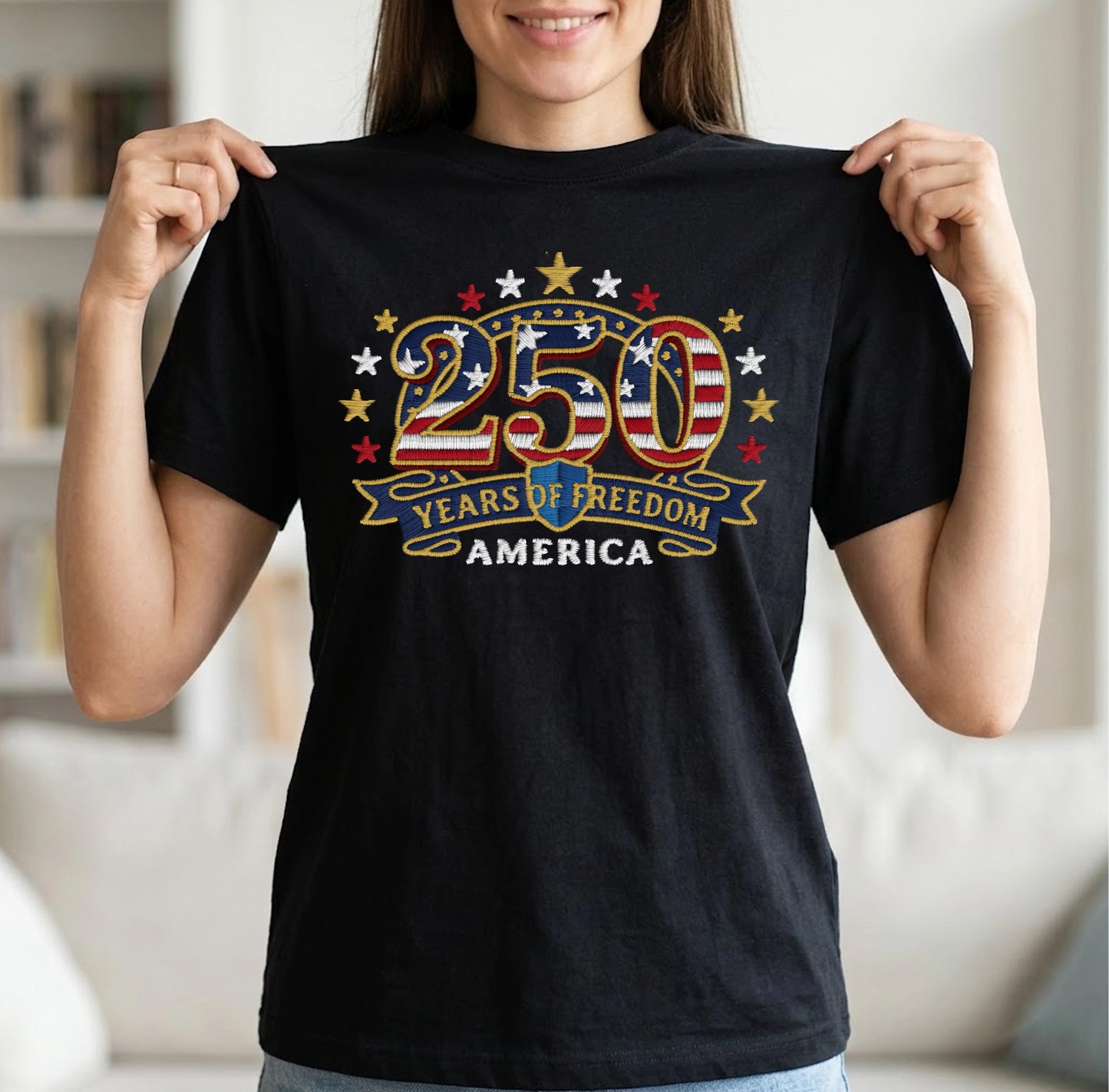 America 250th Anniversary - Patriotic USA T-Shirt Design