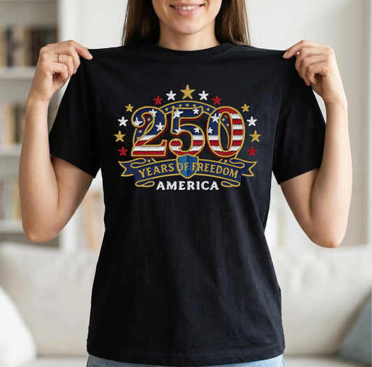 America 250th Anniversary - Patriotic USA T-Shirt Design