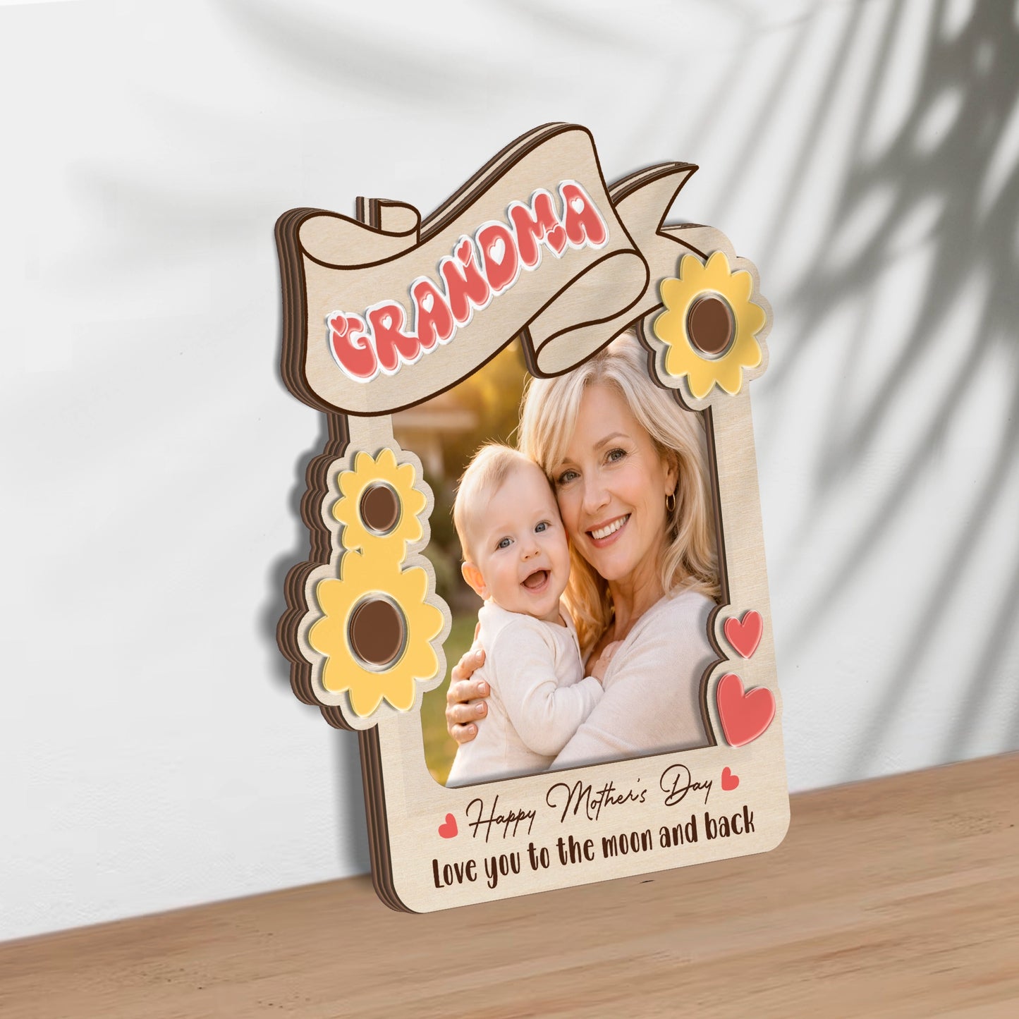 Best Mom Ever Photo Frame – Mother’s Day Gift for Mom & Nana – Personalized Car Visor or Fridge Magnet Frame