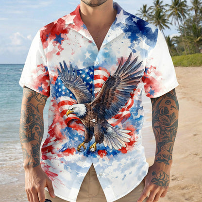 Custom Name American Pride Patriotic 250th Anniversary Eagle 1776–2026 Hawaii Shirt