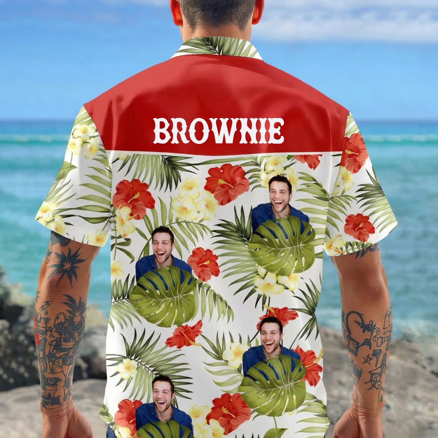 Custom Photo Faith, Family & Freedom 1776 - 2026 Hawaii Shirt