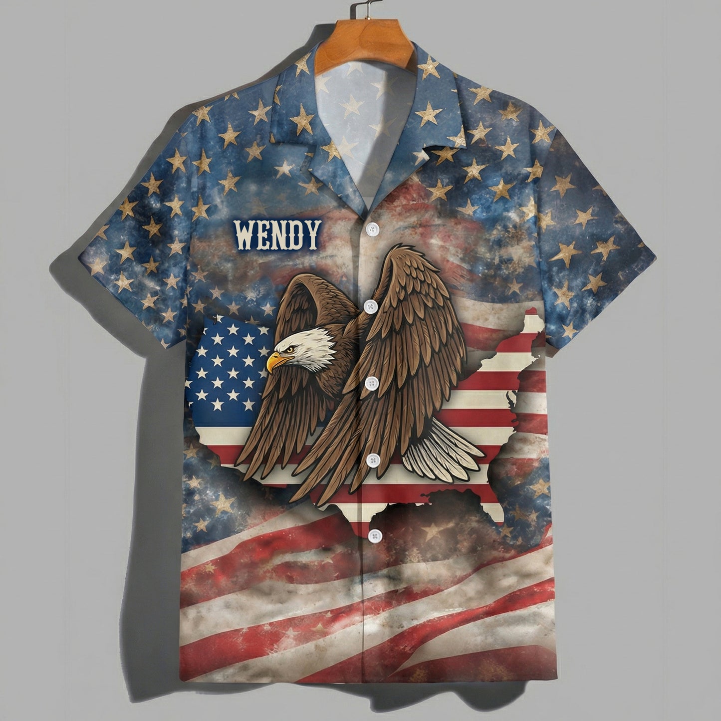 Patriotic 250th Anniversary God Bless America Eagle 1776–2026 Hawaii Shirt