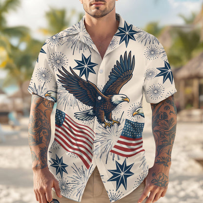 Personalized USA 250 Anniversary Eagle 1776-2026 Hawaii Shirt