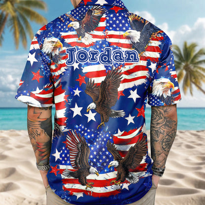 USA 250 Anniversary Eagle 1776-2026 Patriotic Hawaii Shirt