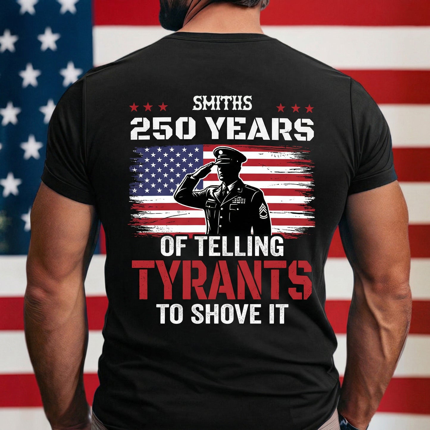 250 Years USA 250th Anniversary America Celebration Back Side Shirt