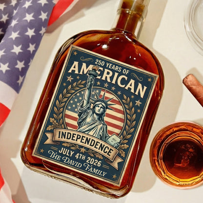 250 Years America 1776 - 2026 Whiskey Bottle