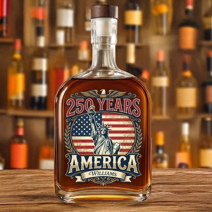 250 Years America 1776 - 2026 Whiskey Bottle