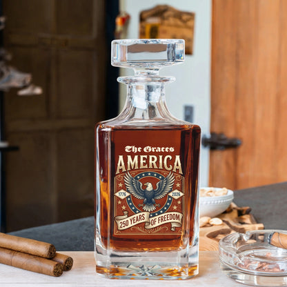 America 1776 - 2026 250 Years Of Freedom Decanter