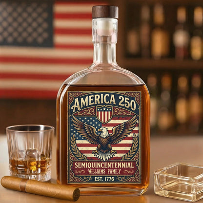 America Semiquincentennial 250 Years Of Freedom Whiskey Bottle