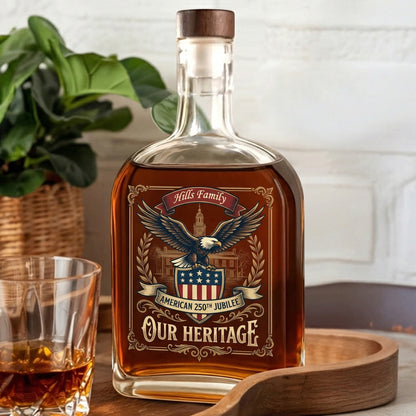 Celebrate Our America 250th Anniversary We The People Whiskey Bottle