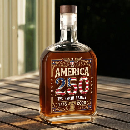 Free For America 250 Years Whiskey Bottle