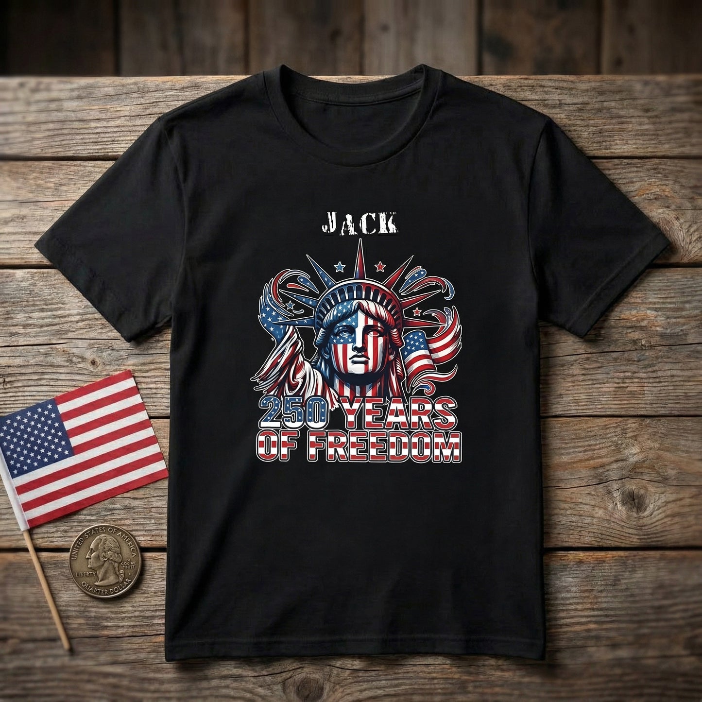 USA 250 Strong Flag American States Patriotic Shirt