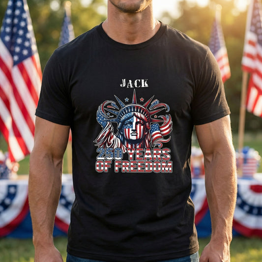 USA 250 Strong Flag American States Patriotic Shirt