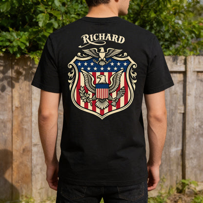 United We Stand 250th Anniversary USA Veteran Back Side Shirt