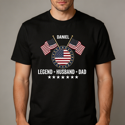 Personalized Legend, Husband, Dad And Grandpa Shirt