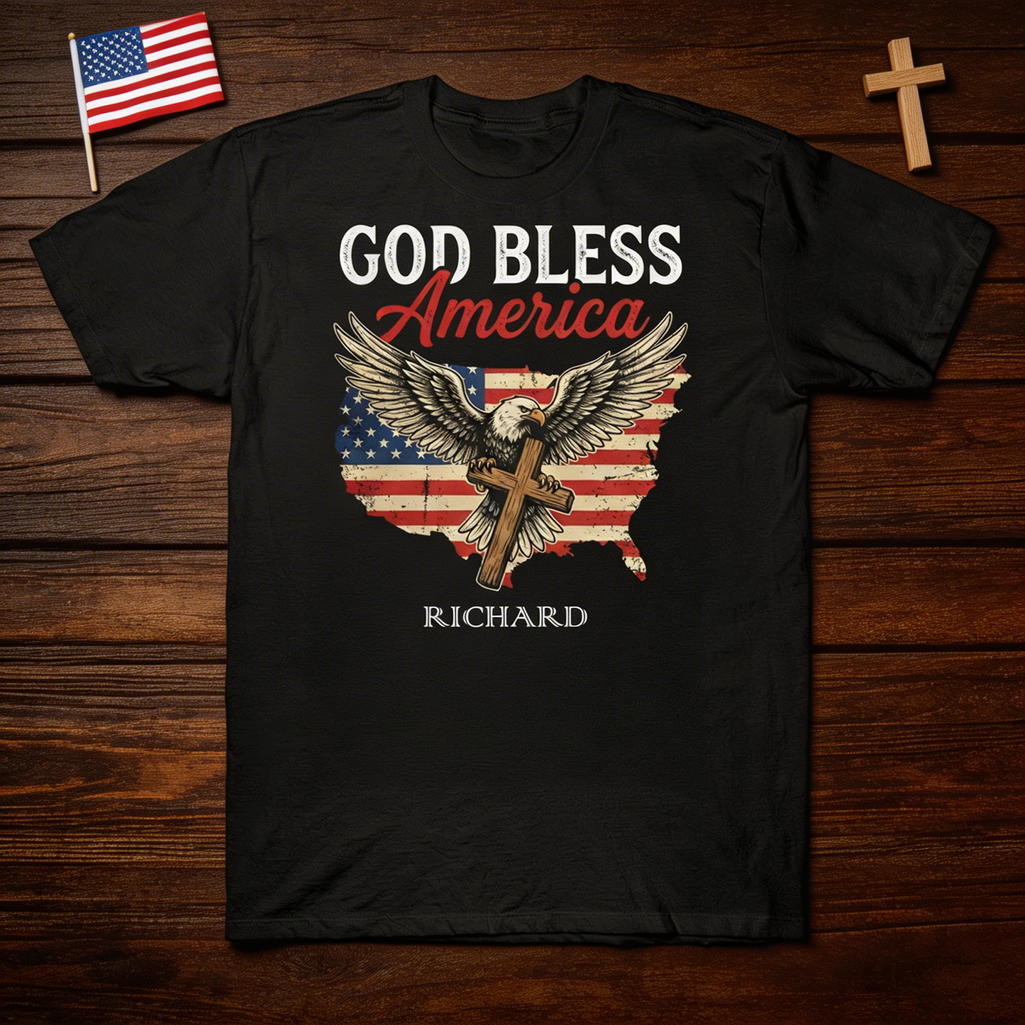 Patriotic 250th Anniversary God Bless America Eagle 1776–2026 Shirt