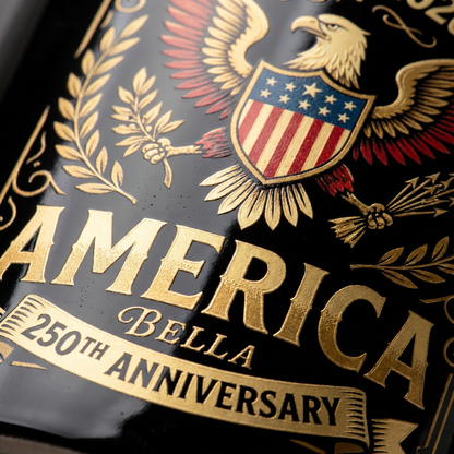 America 250th Anniversary Personalized Black Mug – Custom Name Patriotic Eagle 1776–2026 Mug