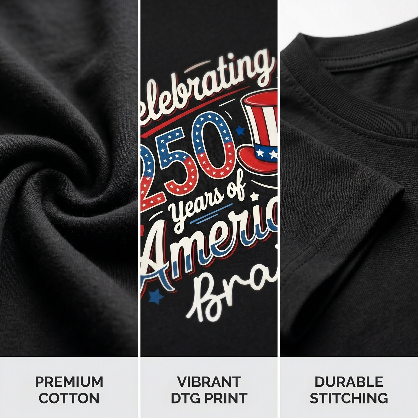 Personalized USA 250th Anniversary T-Shirt – Celebrating 250 Years of American Custom Name Shirt