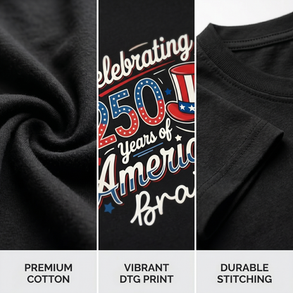 Personalized USA 250th Anniversary T-Shirt – Celebrating 250 Years of American Custom Name Shirt