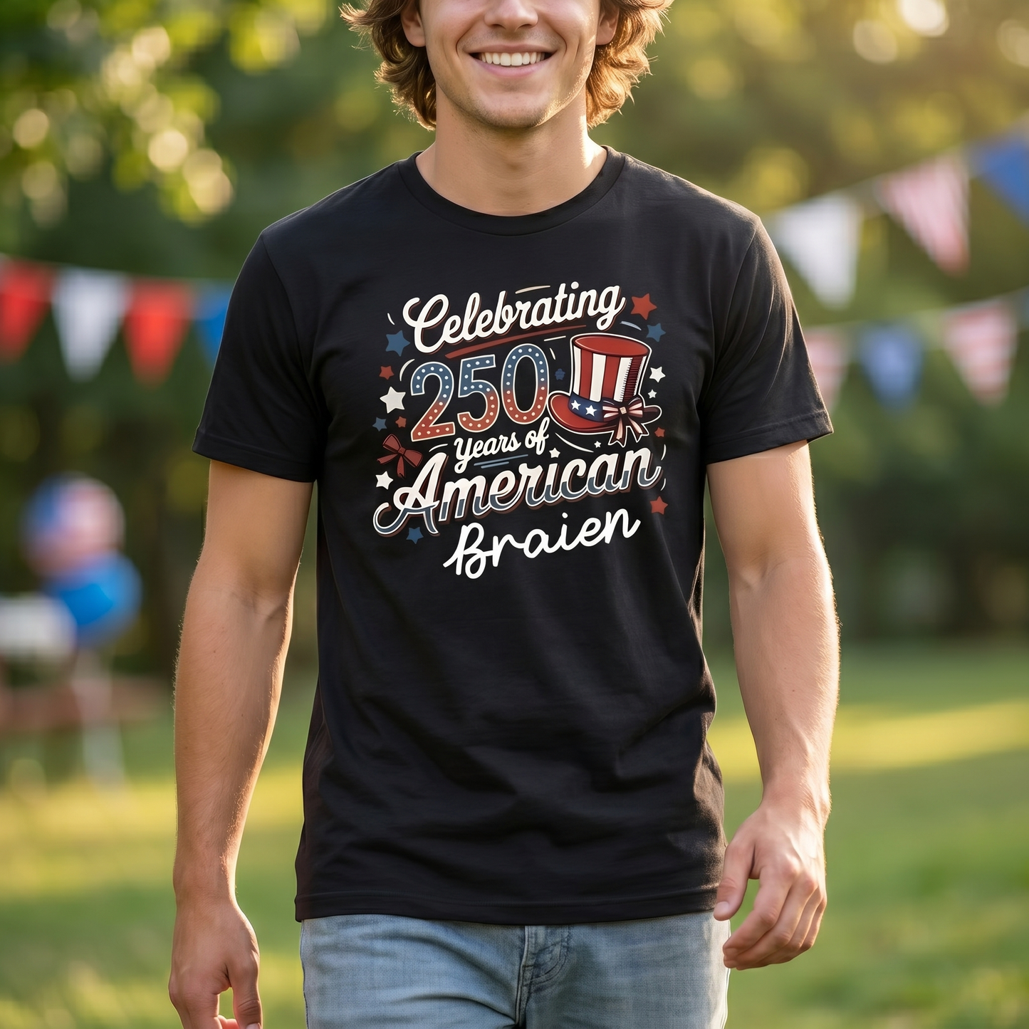 Personalized USA 250th Anniversary T-Shirt – Celebrating 250 Years of American Custom Name Shirt