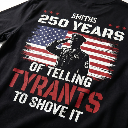 250 Years USA 250th Anniversary America Celebration Back Side Shirt