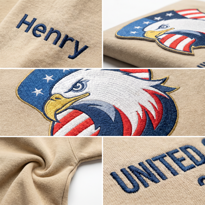 USA 250th Anniversary 1776-2026 - Embroidered Liberty Bell Sweatshirt